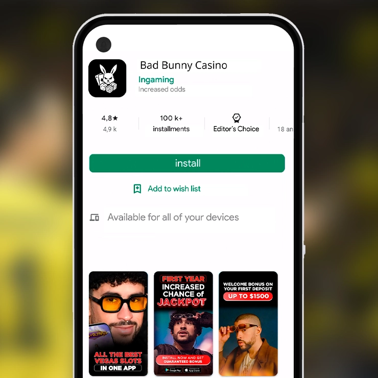 Bad Bunny Casino Mobile App for Android and iOS